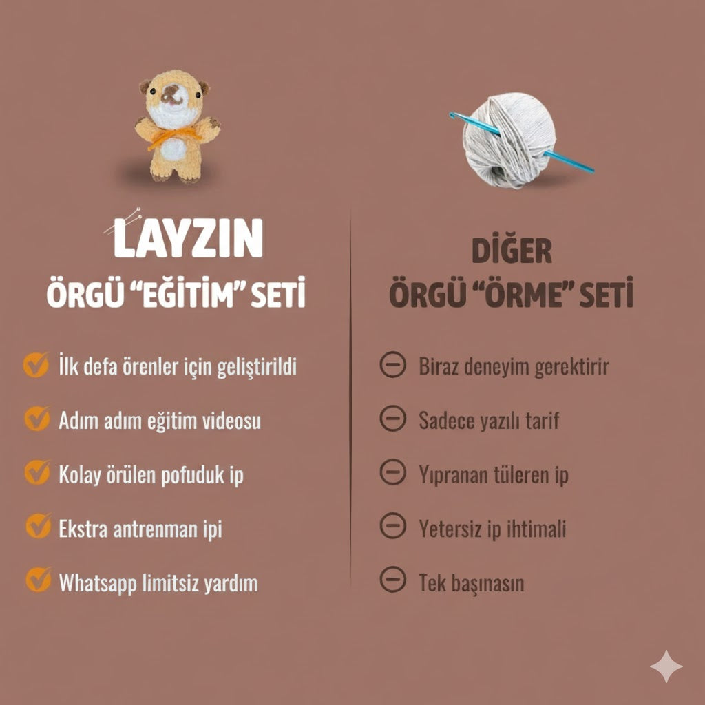 Ayıcık Örgü Öğrenme Seti