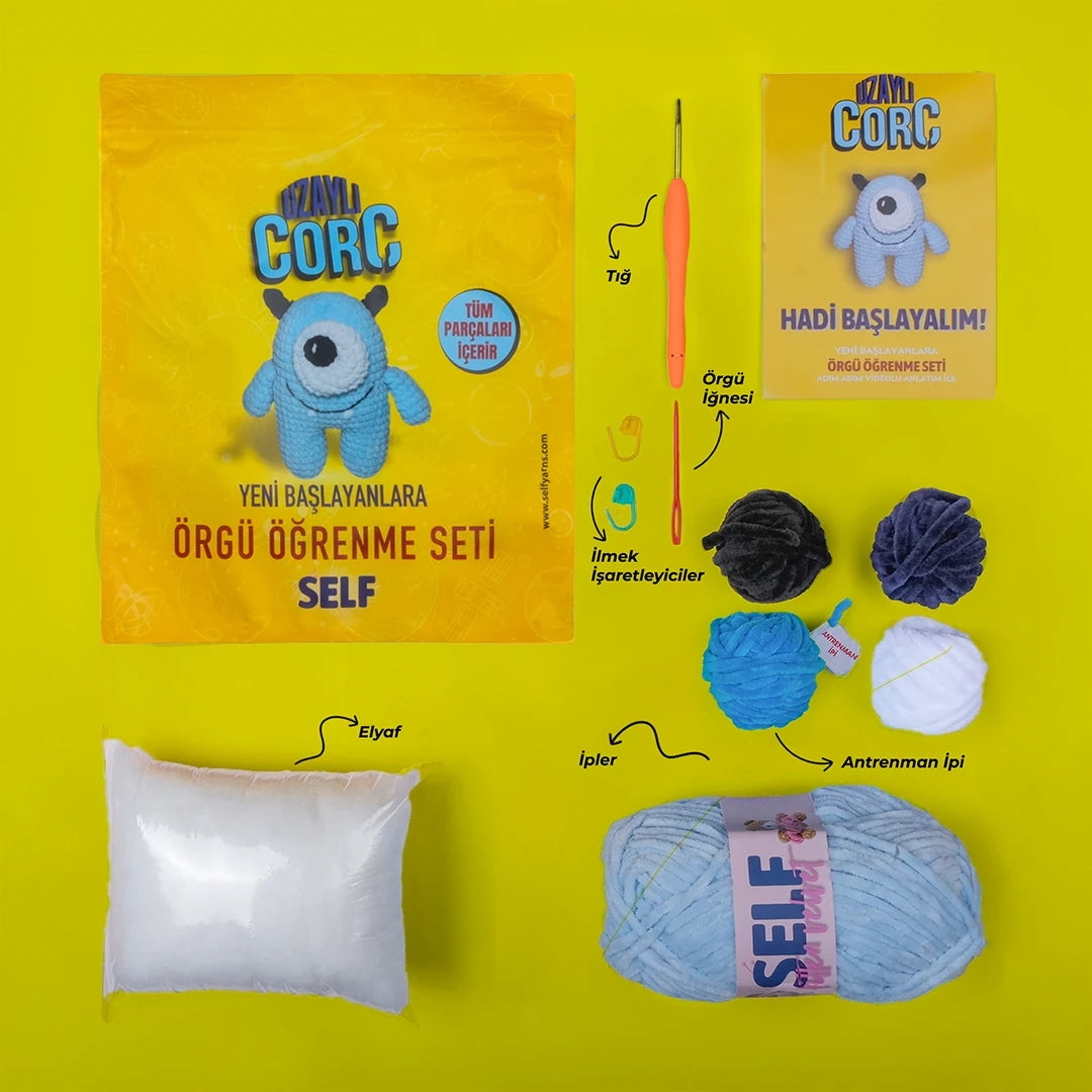 Uzaylı Örgü Öğrenme Seti